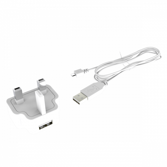 USB Power Adapter with Micro USB Charging Cable