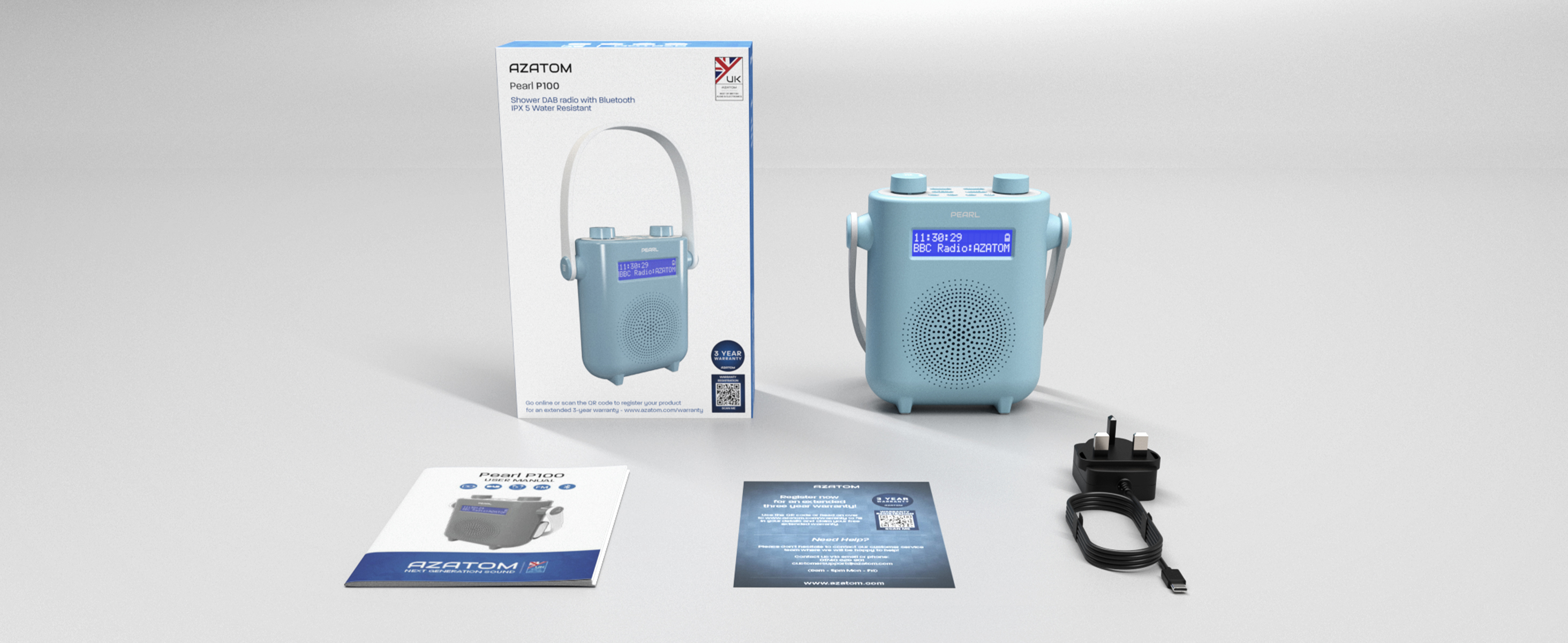 Radio Da Bagno DAB+ E FM - Bluetooth, USB, Vivavoce - Foto 3