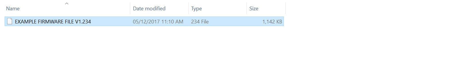 Copy the Firmware to the device