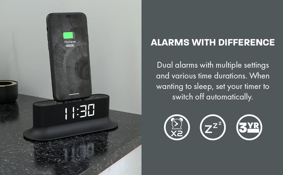 alarm clock docking station for iphone 11