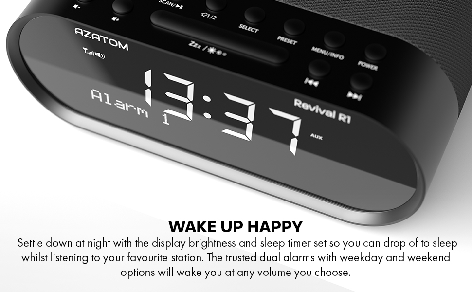 Revival R1 DAB+ Bedside Radio Alarm Clock