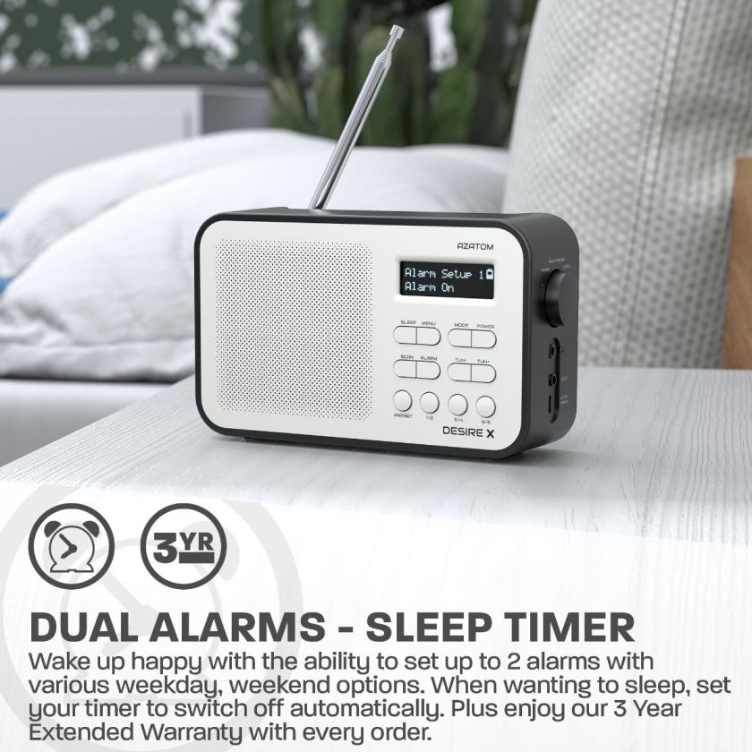 Desire X DAB + Digital and FM Portable Radio Certified Refurbished Best of British Audio